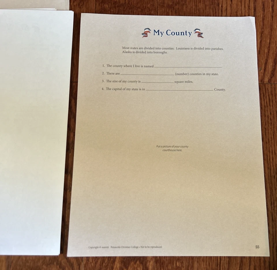 Abeka My State Notebook 4th Grade 4 Third Edition Learning #32740901 Foto 3 de 4