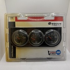 Equus E6200 6000 Series Triple Gauge Set Temperature Voltage Oil Equus E6200 6000 Series Triple Gauge Set Temperature Voltage Oil