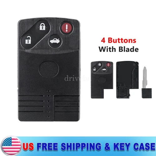 4-Button Smart Key Shell for Mazda 5 6 CX-7 CX-9 RX-8 Miata BGBX1T458SKE11A01 - product listing photo