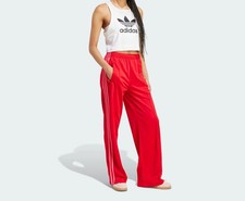 Adidas Womens Red Pink Adicolor Classic Firebird Loose Track Pants JW1225