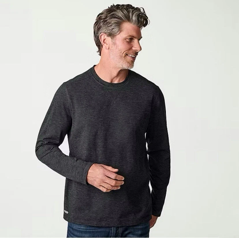 Camisa Activa Free Country Cuello Redondo Manga Larga SUAVE Elastizada Nueva con Etiquetas Precio de venta sugerido por el fabricante $45 Foto 2 de 4