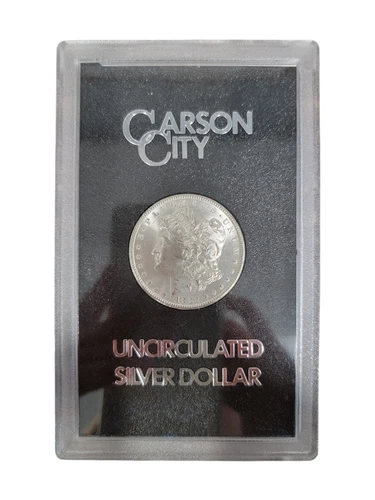 1882 GSA Holder Carson City Mint Uncirculated Morgan Dollar With Box And COA