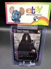 star wars tcg card game RARE card in protector case emperor palpatine 64/110