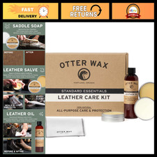Complete Leather Care Kit - Clean, Condition, Shine  Protect All Types - Natura