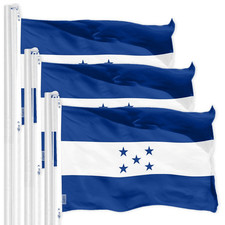 3 Pack: Honduras Honduran Flag 3x5 Ft Printed 150D Polyester