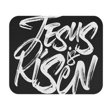 'Jesus Is Risen' Mouse Pad Christian Scripture Desk Mat Accessory
