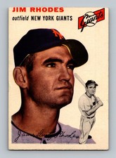 1954 Topps #170 Dusty Rhodes Rookie EX-EXMT Vintage Baseball Card. rookie card picture