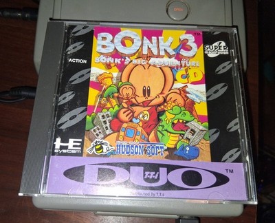 Bonk 3: Bonk's Big Adventure CD TurboGrafx LAST US Turbo CD Release Legit No BS 