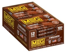 MEG Military Energy Gum - Cinnamon Energy Caffeine Gum  100mg Caffeine Per ...