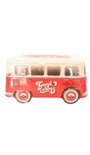 Good Vibes Blue Camper Van Shaped Short Bread Biscuit Tin Best Before 30.04.2026