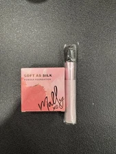 Mally Soft As Silk Powder Foundation RICH 0.28 oz. / 8g Full Size With Brush