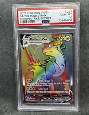 Boltund VMAX (Secret) 267/264 Swsh08: Fusion Strike Holo Graded PSA 10