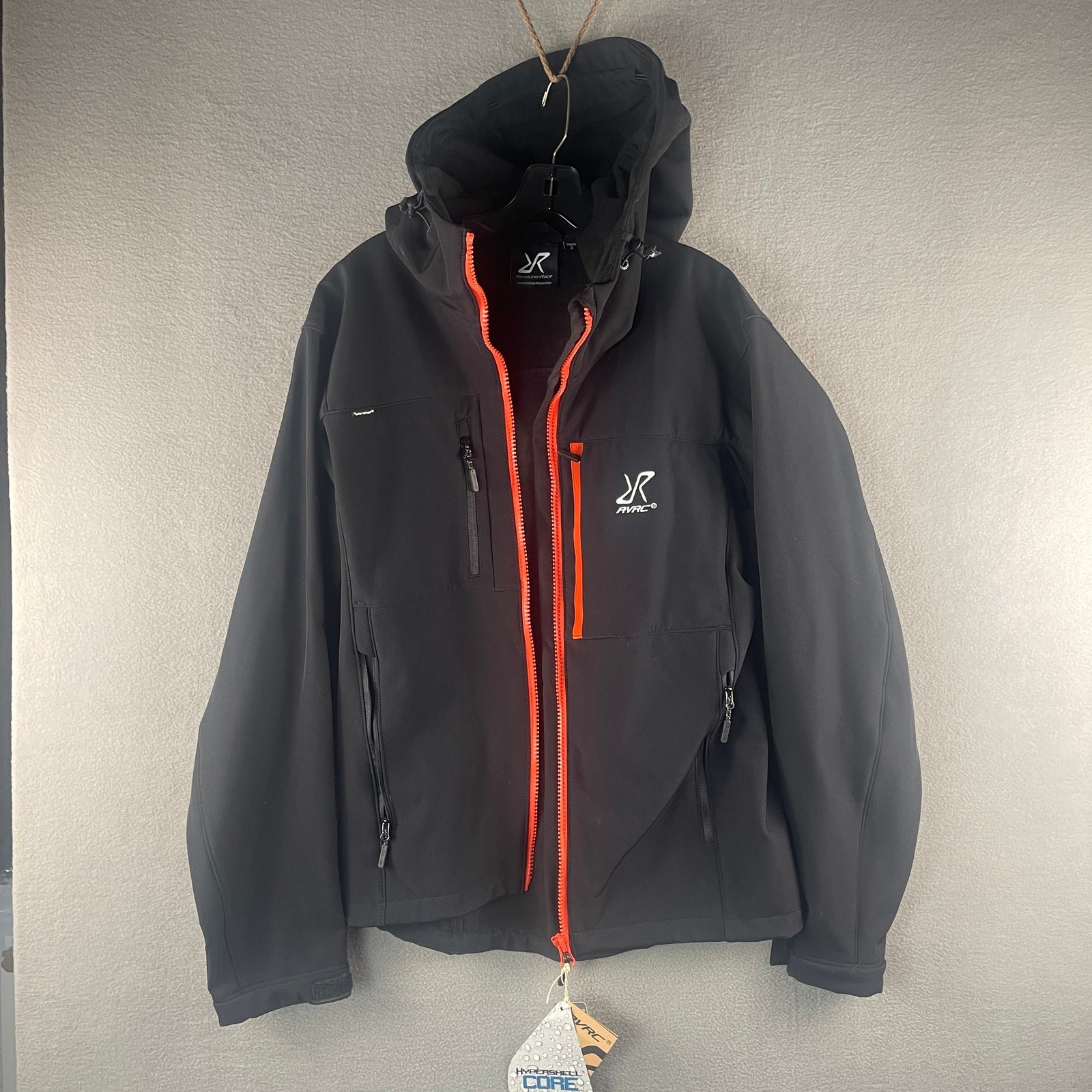Revolution Race Hiball Hooded Jacket Hypershell Core Men’s Small Black / Orange image 6
