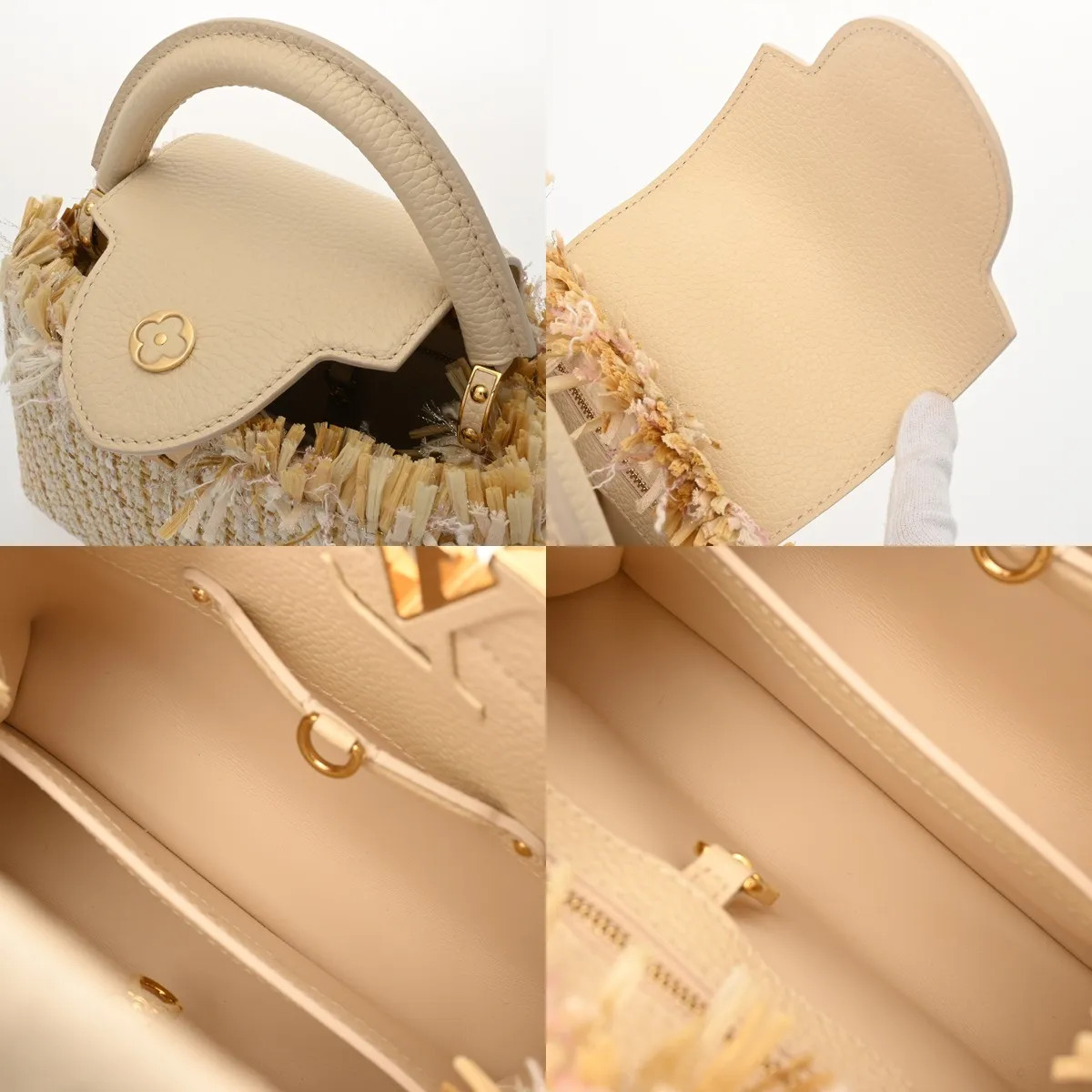 Louis Vuitton Capucines BB M22181 Handbag Leather White #WB4213 image 9