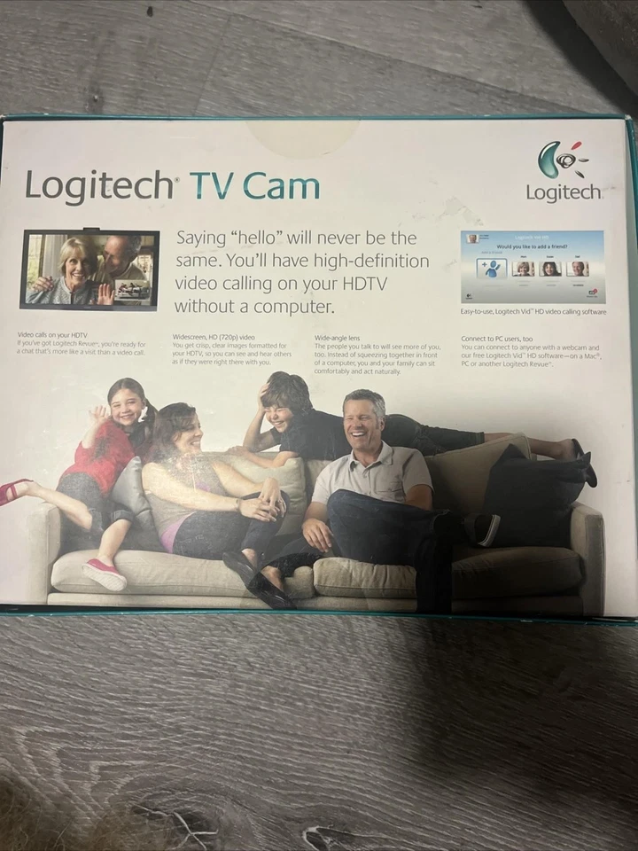 Logitech TV Cam HD 720p V-U0022 Negro Sellado Foto 3 de 4