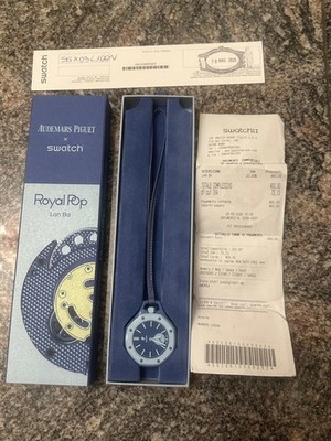 Audemars Piguet x Swatch Royal Pop BLAU NEU MIT QUITTUNG 