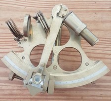 Ancien Sextant scientifique maritime en mer, en laiton, siècle XIX