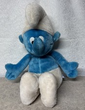 VTG 1979 Plush SMURF Stuffed Animal Blue Toy Doll Peyo Wallace Berrie Co S