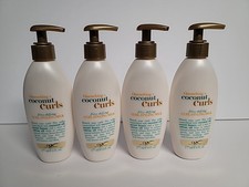 Lot Of 4- Ogx Coconut Curls Styling Milk 6 Ounce Frizz-Defying