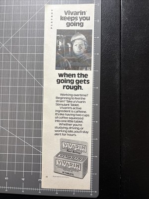1981 Print Ad Vivarin Stimulant Tablets Concentrated Compound For Fast Pick Up