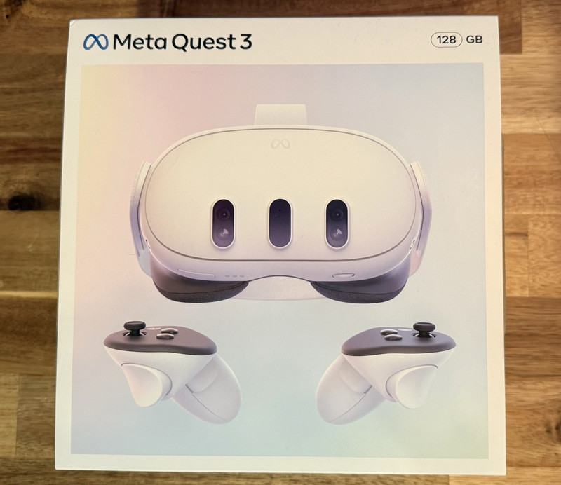 Meta Quest 3 128GB Standalone VR Headset White 120Hz 110° FOV