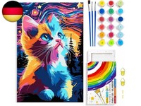 Malen Nach Zahlen FüR Erwachsene,Katze Malen Nach Zahlen,Paint By Numbers Adult