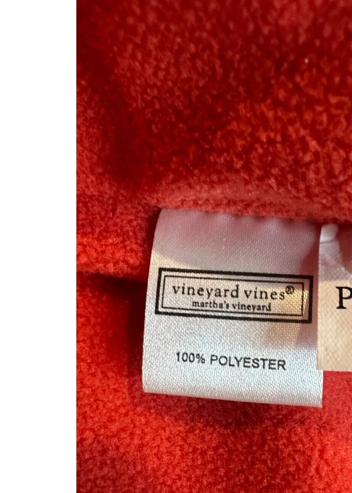 Vineyard Vines Men's LG Red Vest Reflectors Logo Pockets Golf Preppy - Image 3 of 4