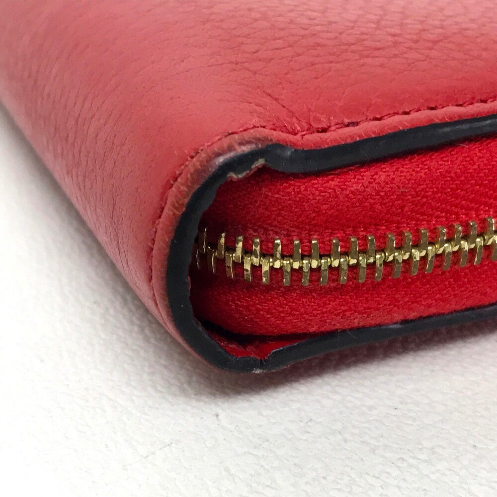 AUTHENTIC CELINE Leather Zip Around Long Wallet R… - image 4