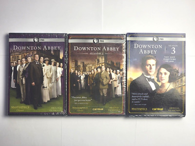 Downtown Abbey Season 1, 2, & 3 DVD PBS Masterpiece Classic Brand New SEALED