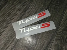 2X Reflective Acura Type S Sticker Decals Reflective .75 IN X 5.50 IN