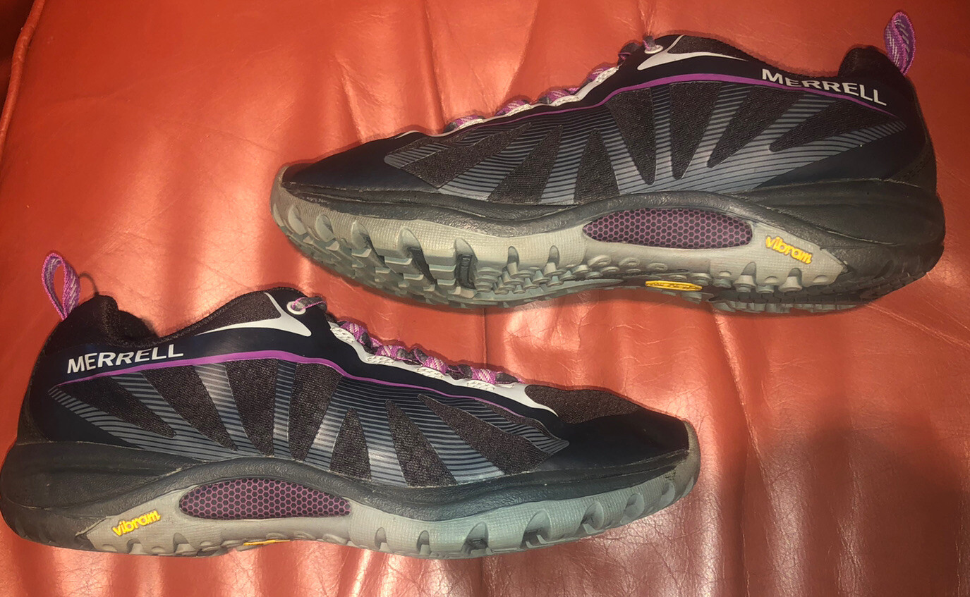 Merrell Womens Siren Edge Trail Hiking Running Shoes Black J35750 Sneakers Sz 8