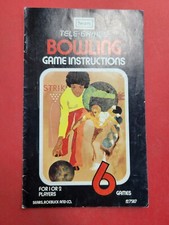 Tele-Games Bowling instruction Manual Only