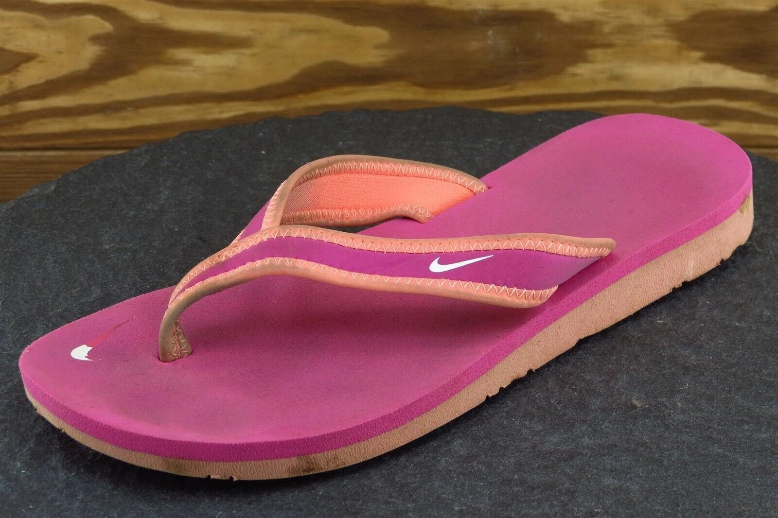Sandali da donna Nike taglia 6 M viola infradito sintetici 1042996552
