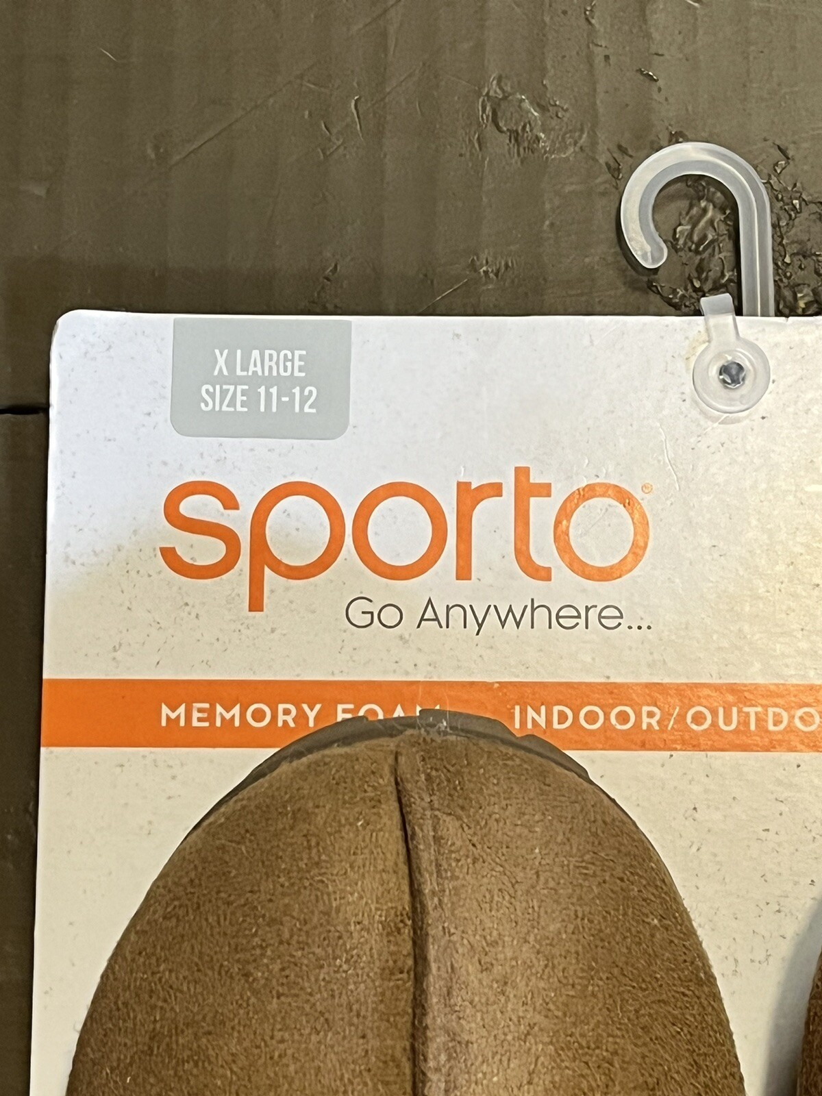 SAOLA Nuovo! Pantofole donna SPORT taglia XL 11 12 pelliccia marrone chiaro camera da letto suola esterna