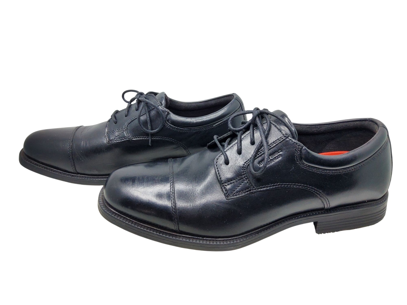 SAOLA Scarpe stringate uomo Rockport Walkability nere impermeabili pelle punta cappuccio