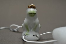 Tropfenfänger Porzellan Froschkönig vergoldet handbemalt  Kaffekanne Teekanne