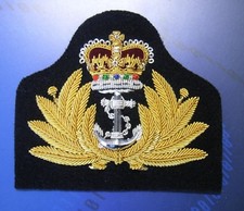 Royal Navy Officers Visor Cap Badge