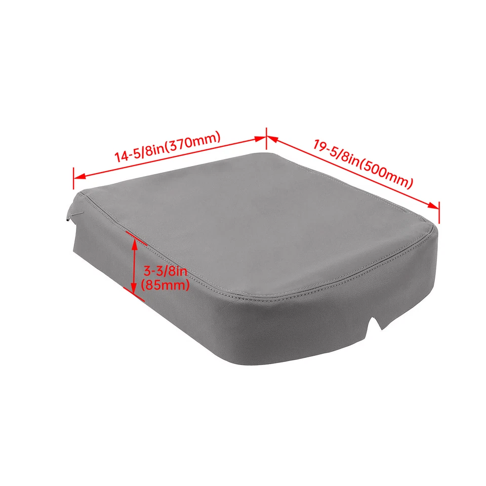 Tapa de consola gris reposabrazos cubierta de cuero para Dodge Ram 1500 2500 3500 2002-2008 05 Foto 2 de 4