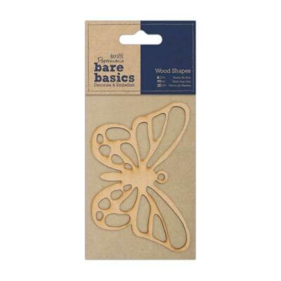 Papermania Bare Basics Schmetterlingsform Holz Wohndeko Scrapbooking Handwerk
