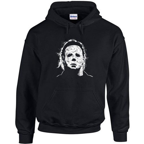 010 Sudadera Con Capucha Scary Halloween Disfraz De Halloween Máscara Myers  Fiesta Retro Vintage Nuevo | eBay