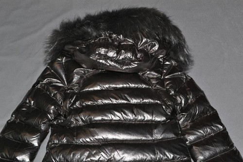 AUTHENTIC RUDSAK WOMENS MELODIC LONG DOWN PUFFER COAT FUR METALLIC ALL SIZES - Picture 8 of 8