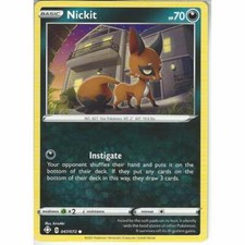 047/072 Nickit | Common | Pokemon Trading Card Sword & Shield 4.5 Shining Fates