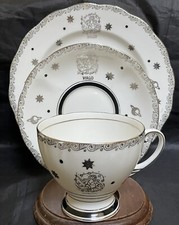 Royal Standard ZODIAC VIRGO Bone China TRIO Teacup/Saucer/Salad Plate 3 Piece