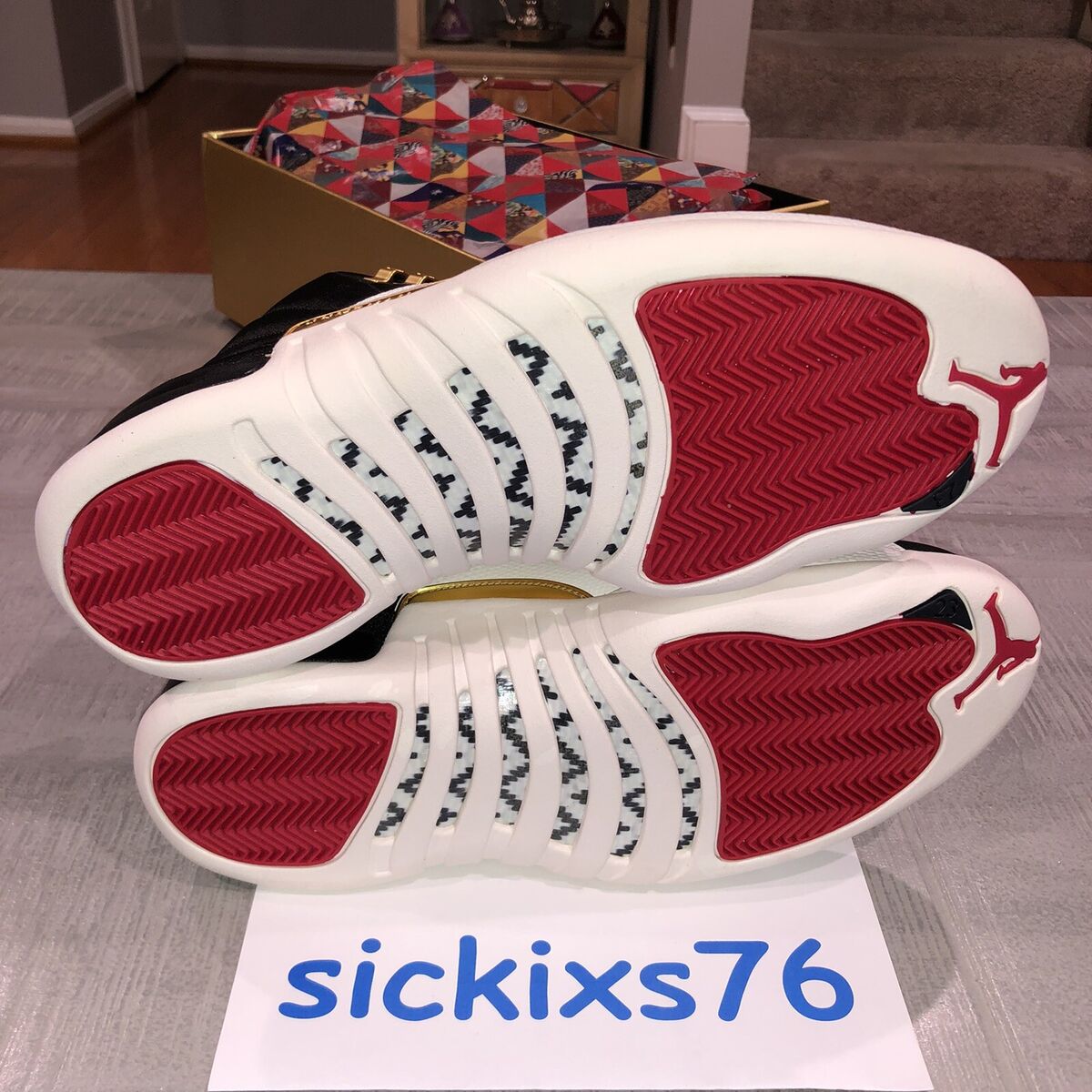 DS Men's NIKE AIR JORDAN 12 RETRO CNY 'Chinese New Year' Sz DS Men's NIKE AIR JORDAN 12 RETRO CNY 'Chinese New Year' Sz