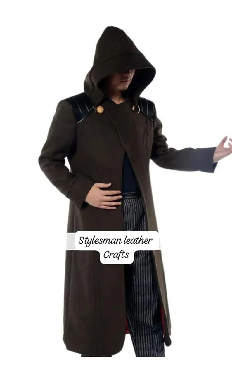 Doctor doom fantastic four cosplay halloween costume wool coat - product detail image 2