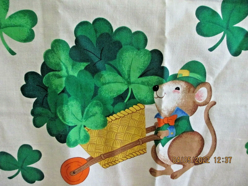 圣帕特里克节织物面板贴花VIP Cranston 18x44  — 第 4/4 张图片