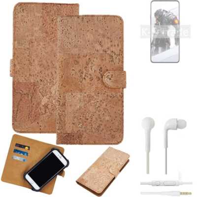 FÜR nubia Red Magic 7S Pro + EARPHONES HÜLLE TASCHE KORK CORK ETTUI SCHUTZ COV