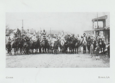 *LA Postcard-''Courir...Rural Cajun Mardi Gras Run''  (C62}
