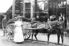 Gpo-70 Horse Drawn Milk Float, Porth, Rhondda, Wales 1913. Photo