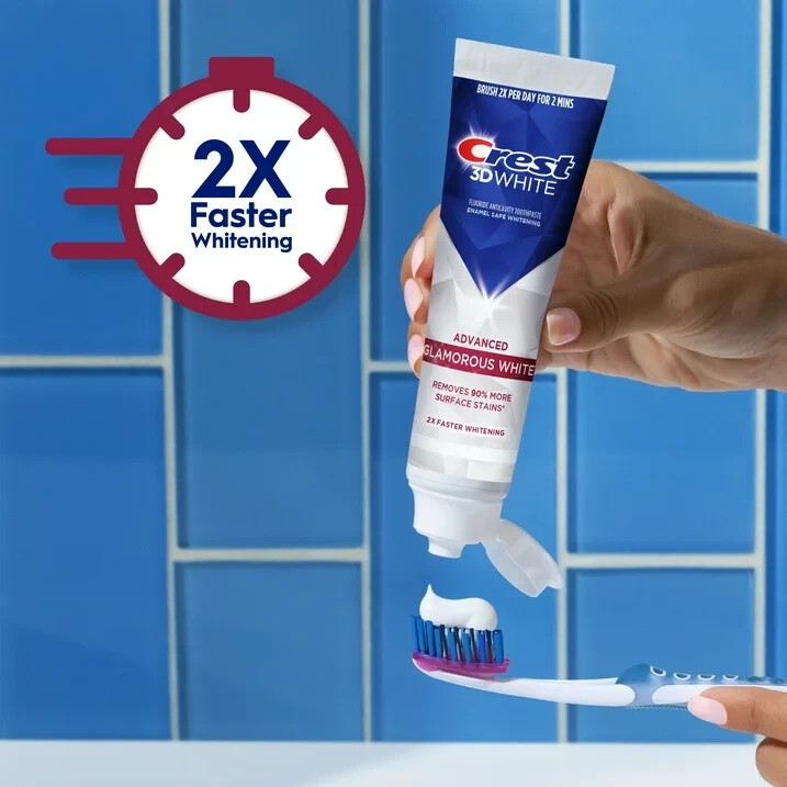 Crest 3D White Advanced Glamorous White Whitening Toothpaste
